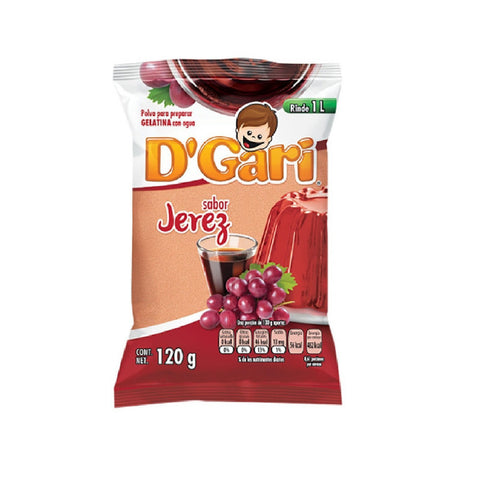 Gelatina D´Gari Jerez Agua 120grs - Tiendita Express CA